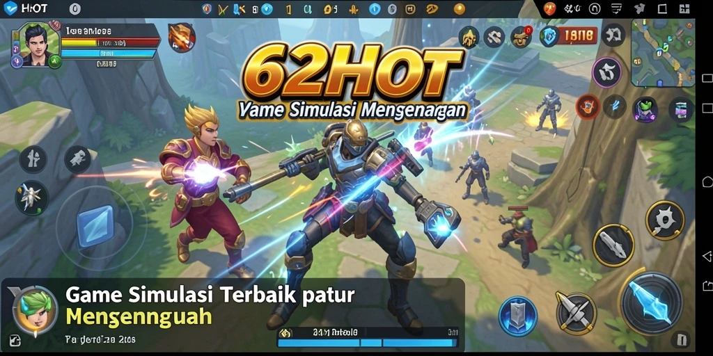 Gameplay 62HOT dengan berbagai situasi simulasi yang menantang dan seru.