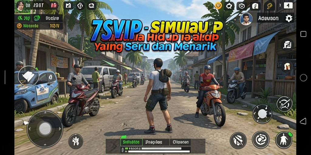Tampilan permainan <strong>7SVIP</strong> yang memukau dalam simulasi kehidupan.