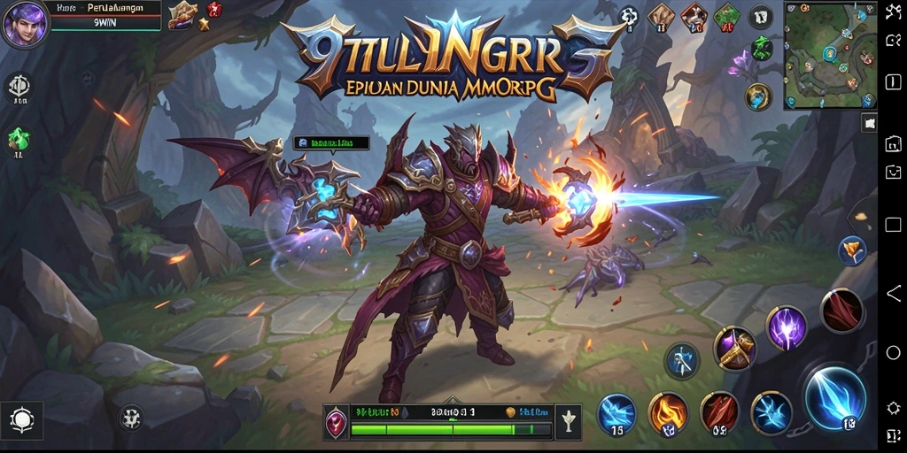 Tampilan gameplay epik dalam dunia <strong>9WIN</strong> yang penuh petualangan MMORPG.