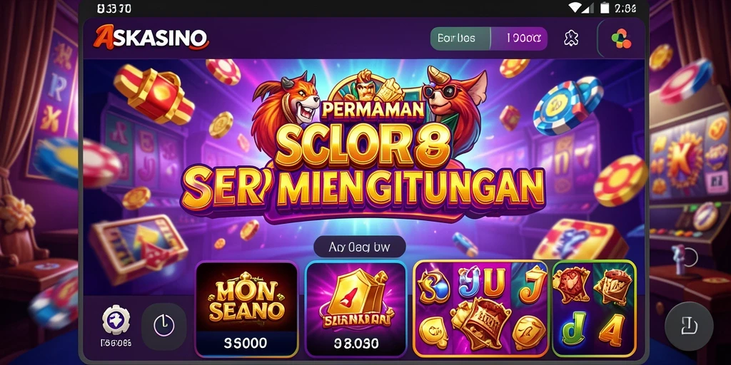 Screenshot gameplay ASKASINO yang seru dan mendebarkan.