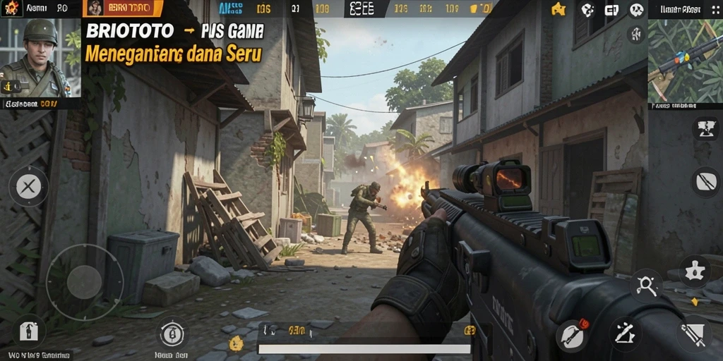 Tampilan gameplay menarik dari BRIOTOTO saat pertempuran sengit.
