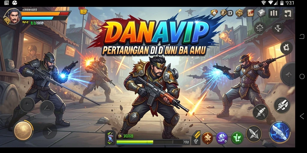 Tampilkan aksi pertarungan seru dalam gameplay DANAVIP.