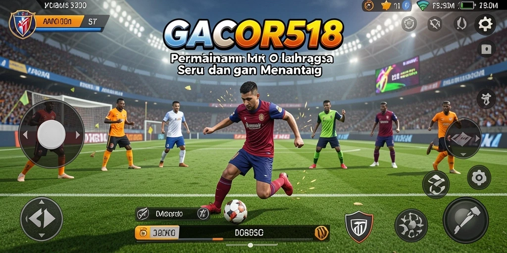 Tampilan utama gameplay GACOR518 yang seru dan dinamis.