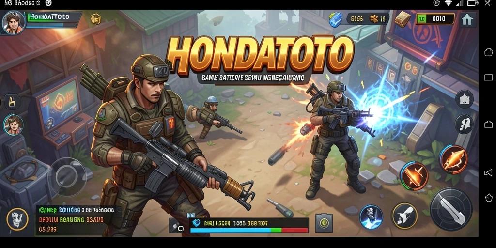 Gameplay seru HONDATOTO dalam pertempuran Battle Royale.