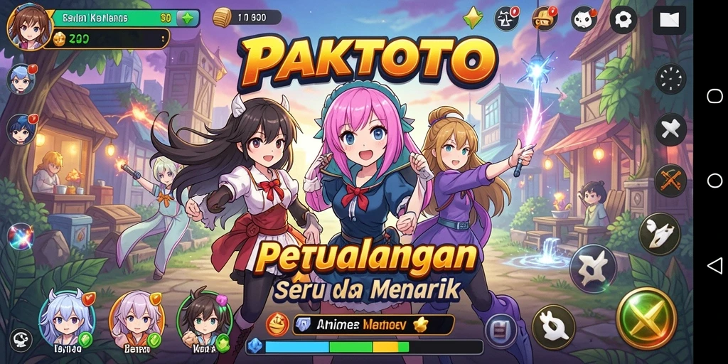 Tangkapan layar PAKTOTO menampilkan aksi seru dalam dunia anime.