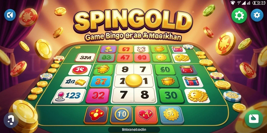 Screenshot SPINGOLD menampilkan gameplay Bingo yang seru dan interaktif.