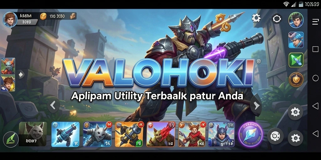 Tampilan antarmuka VALOHOKI yang sederhana dan efektif.