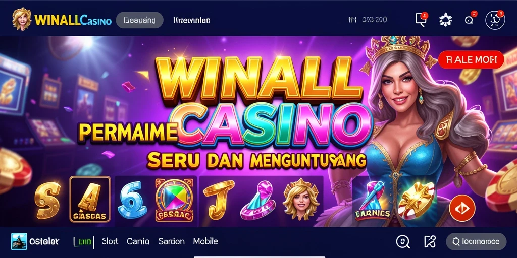 Tampak gameplay menarik dari WINALLCASINO dengan berbagai tema slot.
